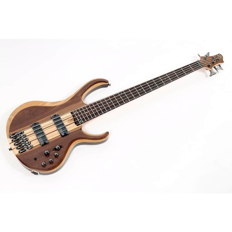 Ibanez BTB745 5-String Electric Bass Guitar Regular Low Gloss Natural image 1