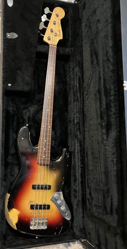 Fender Custom Shop Jaco Pastorius Tribute Jazz Bass Relic 1999 - 2019 - 3-Color Sunburst image 1