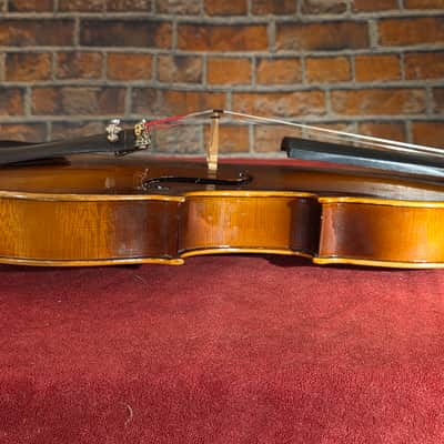 Vintage 1970s MIJ Kiso Suzuki Copy of Antonius Stradivarius 3/4 Violin Natural w/ OHSC & Bow image 12