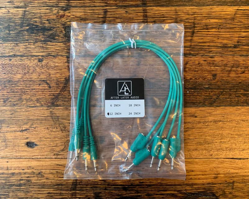 After Later Audio 30cm Single-end Stackable Patch Cable 5 Pack - Green image 1