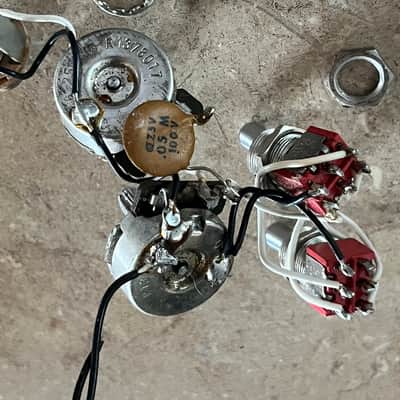 1980 set Fender Lead I II guitar pots harness switches image 3