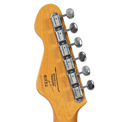 Vintage REVO Series 'Colt HH Twin' Hardtail Electric Guitar - Laguna Blue image 7
