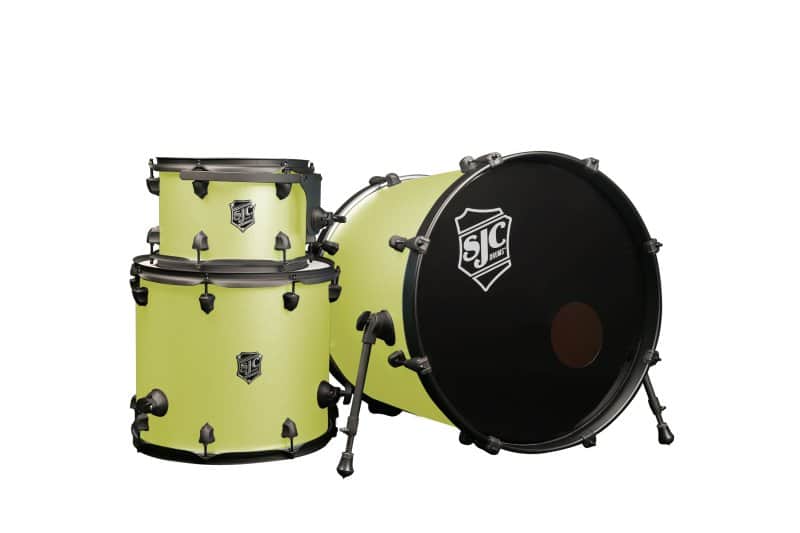 SJC PFK322FBSLWBJ Pathfinder Series 3-piece Shell Pack - Sublime Lime Black image 1