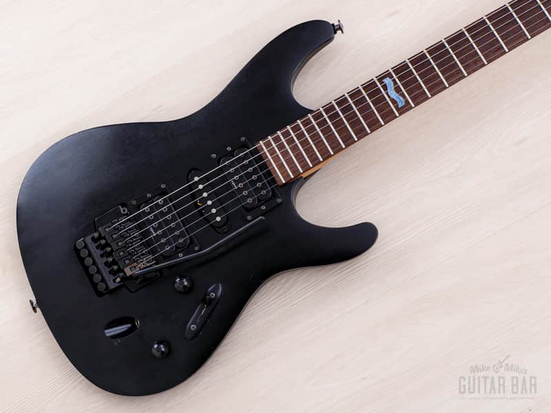 2001 Ibanez Prestige S Series S470 HSH Satin Black w/ Floyd Rose image 1