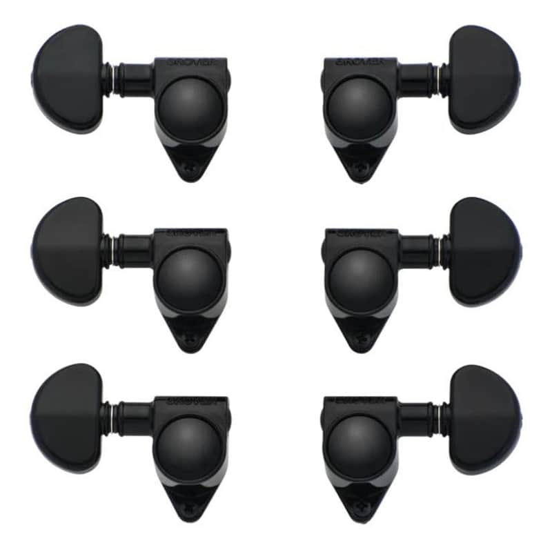 Gibson PMMH-030 Grover 3+3 Machine Heads - Black image 1