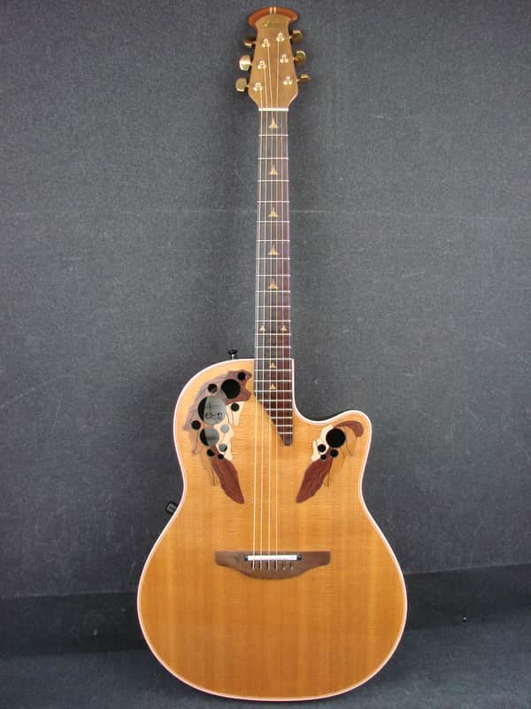 1992 Ovation Made in USA 1868 Elite Shallow Back Acoustic/Electric