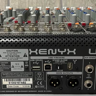 Behringer UFX1204 12-Input 4-Bus Mixer XENYX USB - FREE SHIPPING image 2