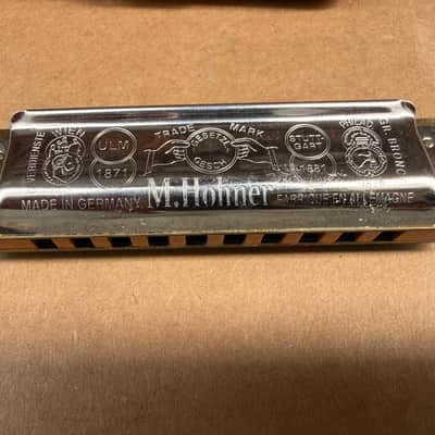 Hohner Marine Band 1896 Harmonica Key of A Made in Germany w/ Original Case image 3