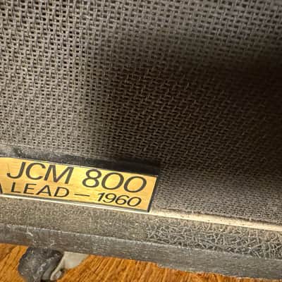 Marshall JCM 800 Lead Series Model 1982A 4x12" Angled Guitar Speaker Cabinet 1981 - 1987 - Black image 4