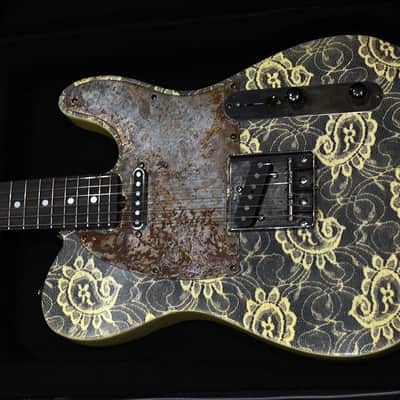 M-Tone TKO Custom T - Telecaster Nicotine Paisley + Lollars image 4