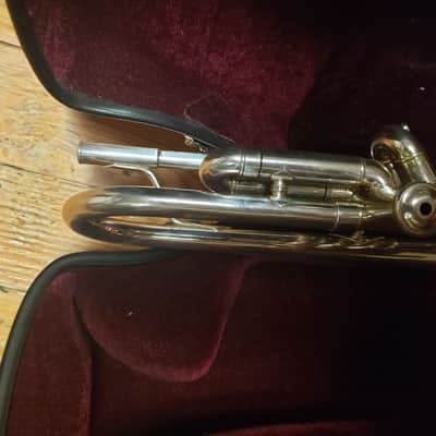 Yamaha Xeno 8335GS Silver Trumpet W/ Gold Brass Bell--Serviced, Nice! image 12