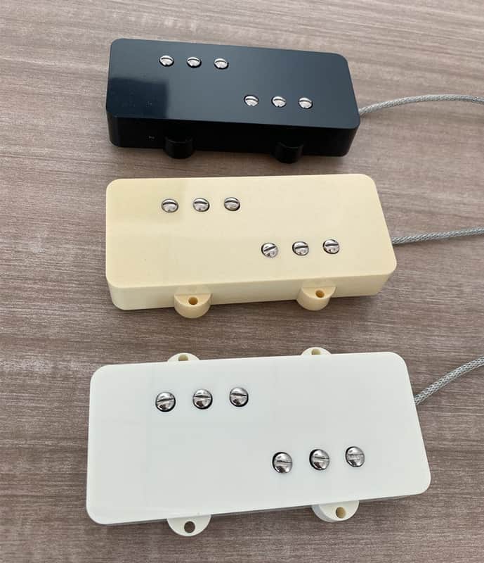 Wide Range Layout, Jazzmaster Humbucker Cancelling pickup Neck or Bridge Pickup,Screw adjustment pole piece,Alnico 5 - Neck / Black image 1