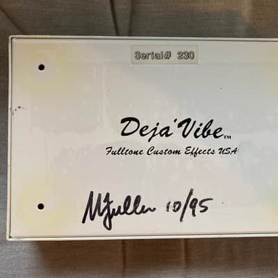 early Fulltone Deja Vibe, Serial 230! October 1995, Very Good Condition with Power Supply image 4