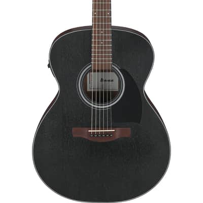Ibanez PF Series Acoustic Electric Guitar, Weathered Black Open Pore image 1