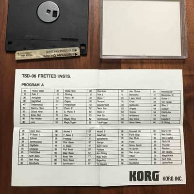 KORG T-SERIES SOUND LIBRAY RAM DISK TSD-06 FRETTED INSTS #1 image 2
