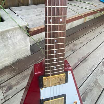 Hamer Vector Korina Flying V GVKS Brazilian Rosewood 2005 Cherry Transparent image 7