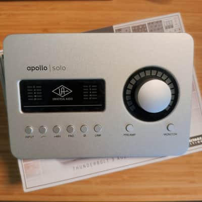 Universal Audio Apollo Solo Heritage Edition Thunderbolt 3 Audio Interface 2020 - Present - Silver image 2