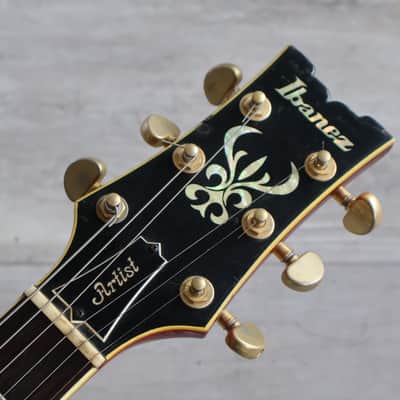 1982 Ibanez Japan AR100 Artist Double Cutaway (Fire Red) image 2