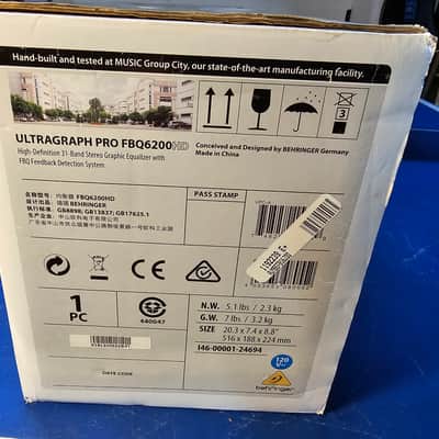 Behringer Ultragraph Pro FBQ6200HD High-Definition 31-Band Stereo Graphic EQ 2015 - Present - Standard image 4