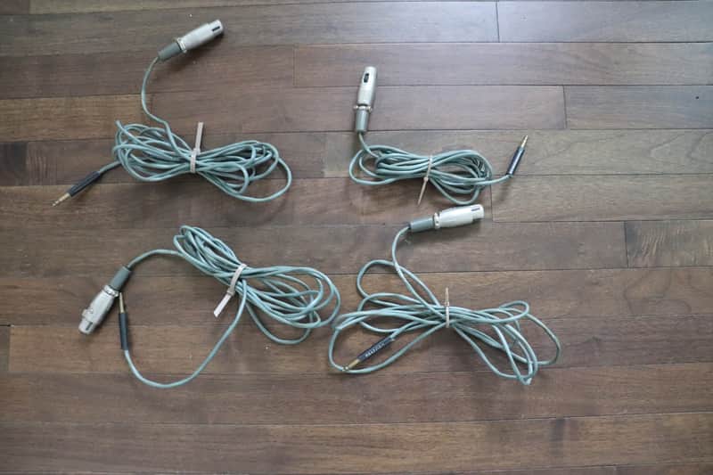 Four Pro Audio Cables Bantam to Female XLR - 7.5 Feet and 9 Feet Long image 1