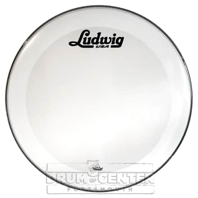 Ludwig Smooth White Bass Drum Resonant Head 20" w/Script Logo image 2