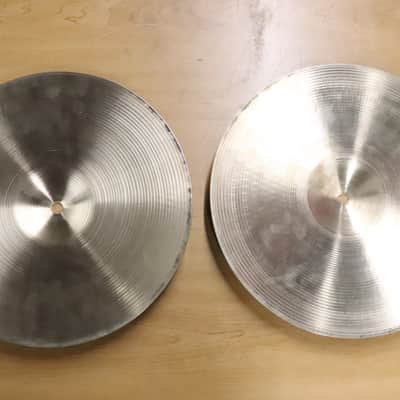 Zildjian 14" New Beat Hi-Hat Cymbals Vintage 1980's image 12