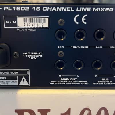 Samson PL1602 - 16 Channel Rack-mountable Line Mixer image 14