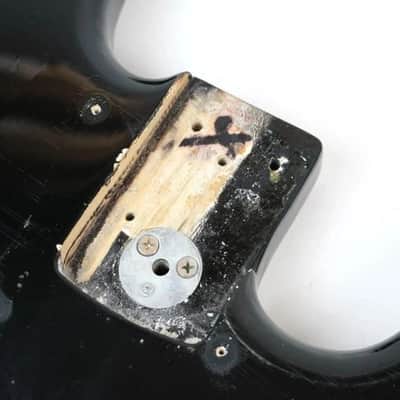1975 Vintage Fender Jazz Bass 3-Bolt Body ~BLACK~ USA 1970s image 16