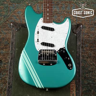 2006 Fender '69 Competition Mustang MG69-85CO Ocean Turquoise Metallic Matching Headstock CIJ Japan image 5