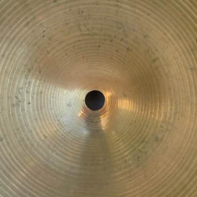 Avedis Zildjian 14" Cymbal 1960s  New Beat Hi Hat Bottom ?  1238 Grams "Good" Condition image 8