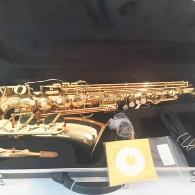 Musikwerks-Gold Lacquer Alto Saxophone-Semi Pro Level-High F#-New-Shop Warranty! image 7