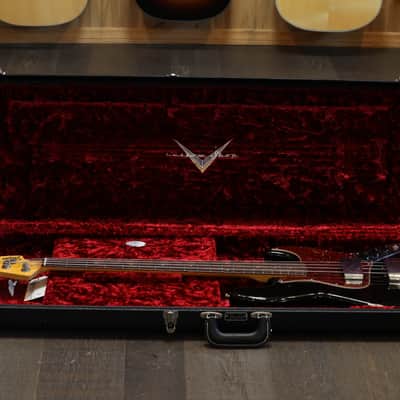 2020 Fender Custom Shop 1964 Jazz Bass Electric Bass Relic Black + COA OHSC image 23