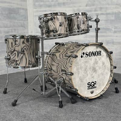 Sonor SQ2 Beech 4pc Drum Set Snow Tiger Semi Gloss