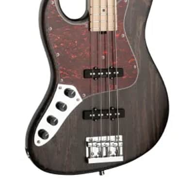 Sadowsky MetroLine 21-Fret Vintage J/J Bass-Swamp Ash Body-4 String-Nirvana Black Transparent Satin-Lefthand image 3