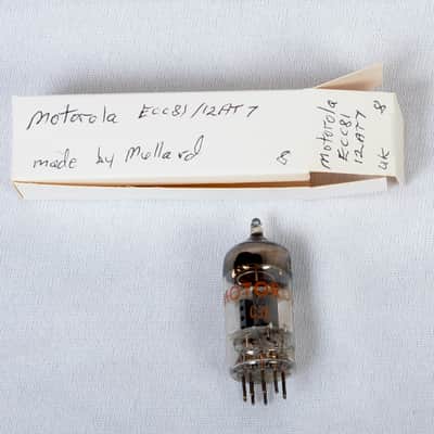 Vintage Motorola 12AT7 / ECC81 Preamp Tube – Mullard Made – Great Britain – Tests Strong image 1