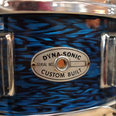 1969 Rogers Dyna-Sonic Wood 5x14" Snare Drum (Blue Onyx) image 18