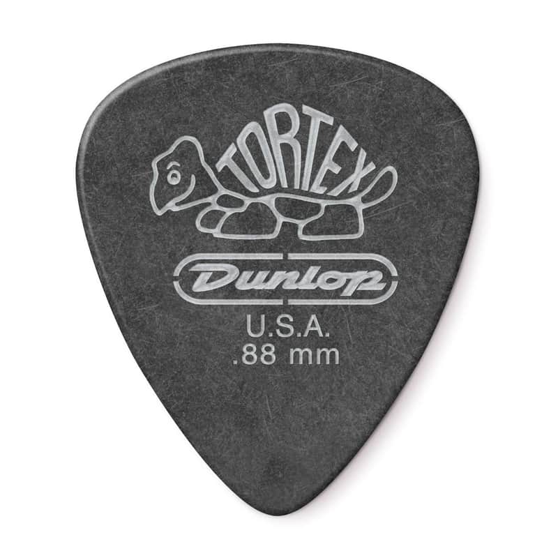 Dunlop Tortex Pitch Black Standard .88mm 4 Pack (48) Bundle image 1