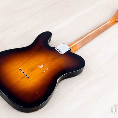 2024 Fender Custom Shop Limited Edition 1954 HS Telecaster Relic Sunburst w/ Seth Lover SH-55 & Josephina Red Hot image 12
