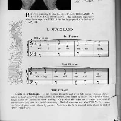 MODERN COURSE For The Piano, The First Grade John Thompson Book Something New, The Study of the Piano, Antique the Willis Music Co. Book image 5