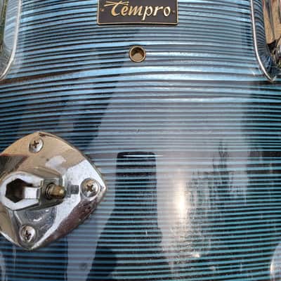 Tempro (pearl) Vintage MIJ 1960s - Blue Strata three piece image 22
