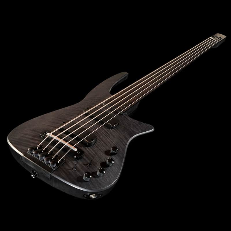 NS Design CR5 RADIUS Bass Guitar Charcoal Satin Fretless image 1