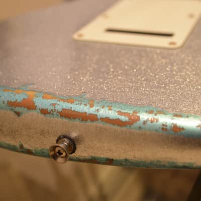 American Fender Stratocaster Silver Sparkle Heavy Relic Custom Shop Texas Specials HSS image 14