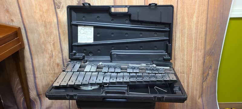 Musser Bell Kit with Practice Pad and Stand 1970's image 1