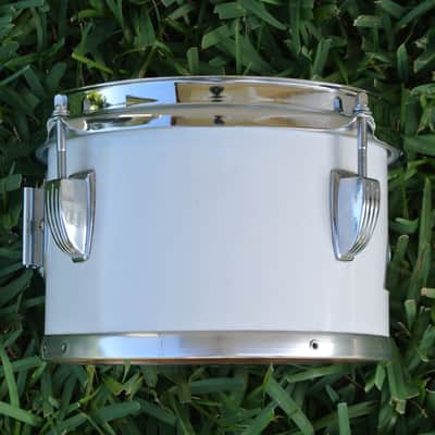 RARE! 1970's LUDWIG (Chicago) 8" WHITE CORTEX CONCERT TOM for DRUM SET! RM117 image 6