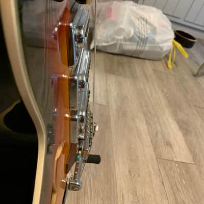 1960s Fujigen Fiama Hollow Body 3 Pickup Sunburst image 15
