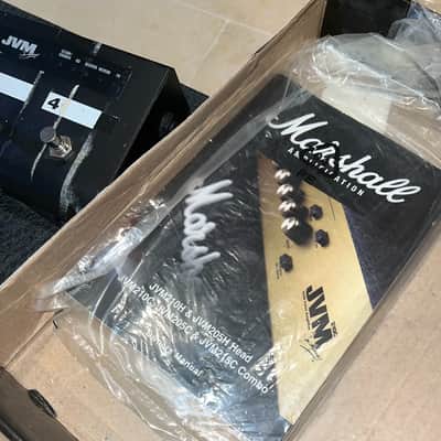 Marshall JVM205H 2-Channel 50-Watt Guitar Amp Head 2008 w/footpedal in box, Black, with case image 11