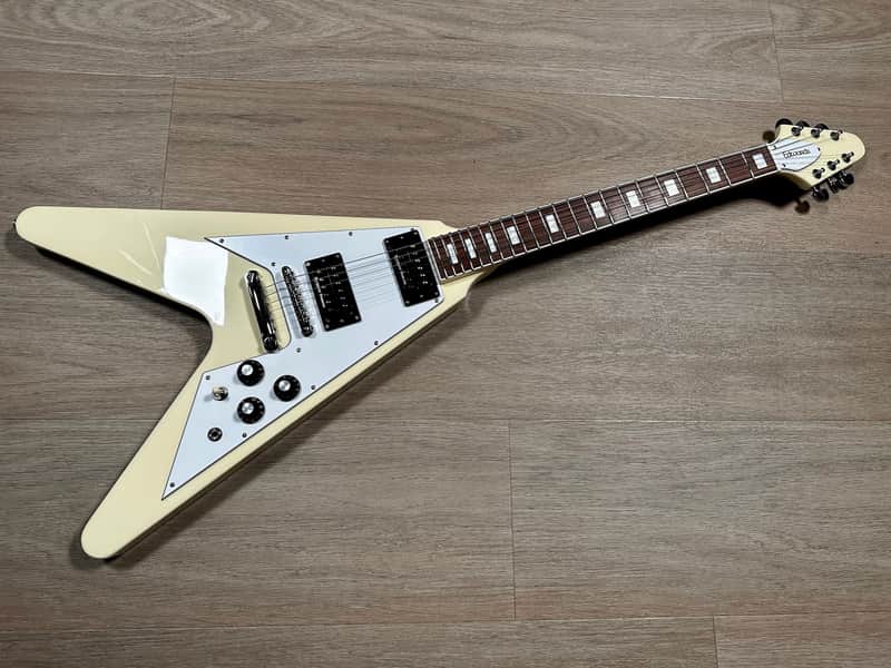 ESP Edwards Flying V FV-120D 2022 Vintage White 2022 Vintage White