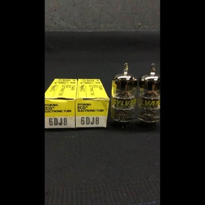 NOS NIB MATCHED PAIR SYLVANIA 6DJ8 ECC88 Vintage Audio VACUUM TUBES 10.9881 image 1