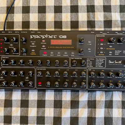 Dave Smith Instruments Prophet 08 PE Desktop 8-Voice Desktop Synthesizer 2012 - 2016 - Black with Wood Sides image 1