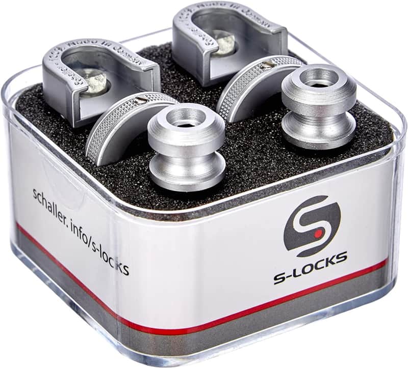 Schaller S-Locks Strap S Lock Set - Satin Chrome image 1